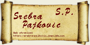 Srebra Pajković vizit kartica